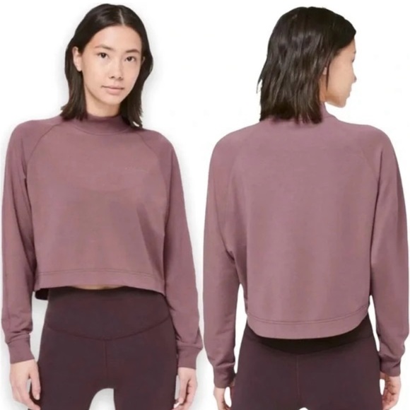 Lululemon Up High Pullover Modal French Terry Mockneck - Picture 1 of 4